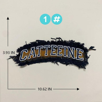 SUPERVALUECHOICE HCSEYE00004 Denim Letter embroidery clothing fabric patches