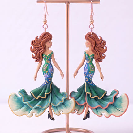 SUPERVALUECHOICE HCSEUB00020 DIY Paint Your Own Resin Earring Kit, 1 Pair with Gold Hooks