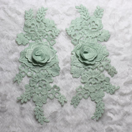 SUPERVALUECHOICE HCSEYB00136 Pair of Floral Embroidery Patches Matching Set