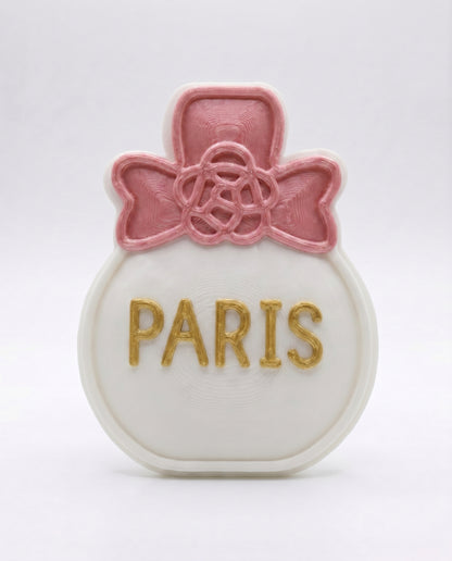 SUPERVALUECHOICE HCSEUA00029 Z-Blank Paintable Paris Perfume Bottle Resin Blank, DIY Color Craft Blanks for Brooch & Keychain Making 2" × 2.7" × 0.4"