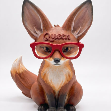 SUPERVALUECHOICE HCSEUA00016 Y-Customizable Unpainted Big Ear Fox Figurine Base, DIY Handcraft Supplies for Keychains Brooches