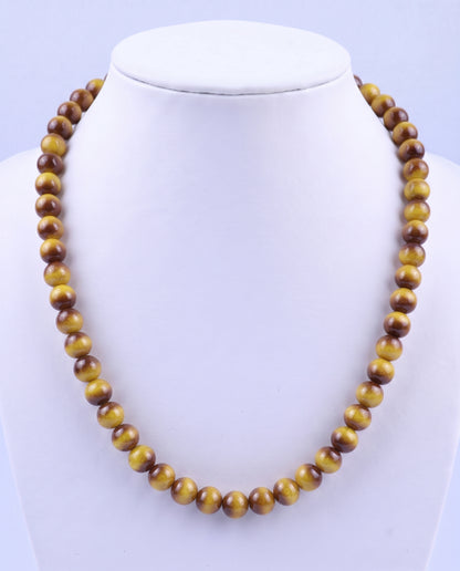 SUPERVALUECHOICE HCSEN00003 0.31 Inch Round Cat Eye Bead Single Strand Necklace 16 Inch With 6 Inch Extender 15 Colors Collarbone Beaded Chain Jewelry For Women