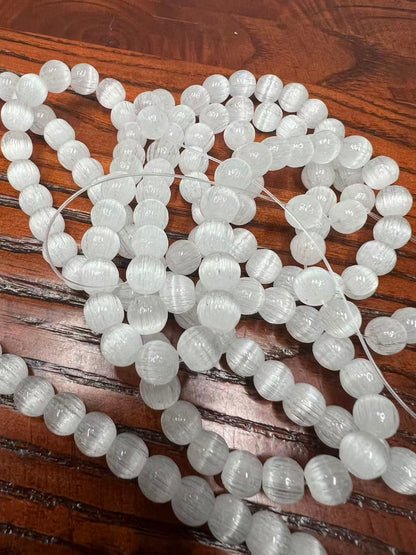 SUPERVALUECHOICE HCSEN00003 0.31 Inch Round Cat Eye Bead Single Strand Necklace 16 Inch With 6 Inch Extender 15 Colors Collarbone Beaded Chain Jewelry For Women