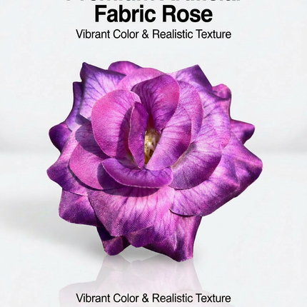 SUPERVALUECHOICE HCSERA00001 Premium Fabric Artificial Rose Flower , DIY Craft Rose Patches for Brooch Making, Clothing, Hat & Hair Accessory Decoration