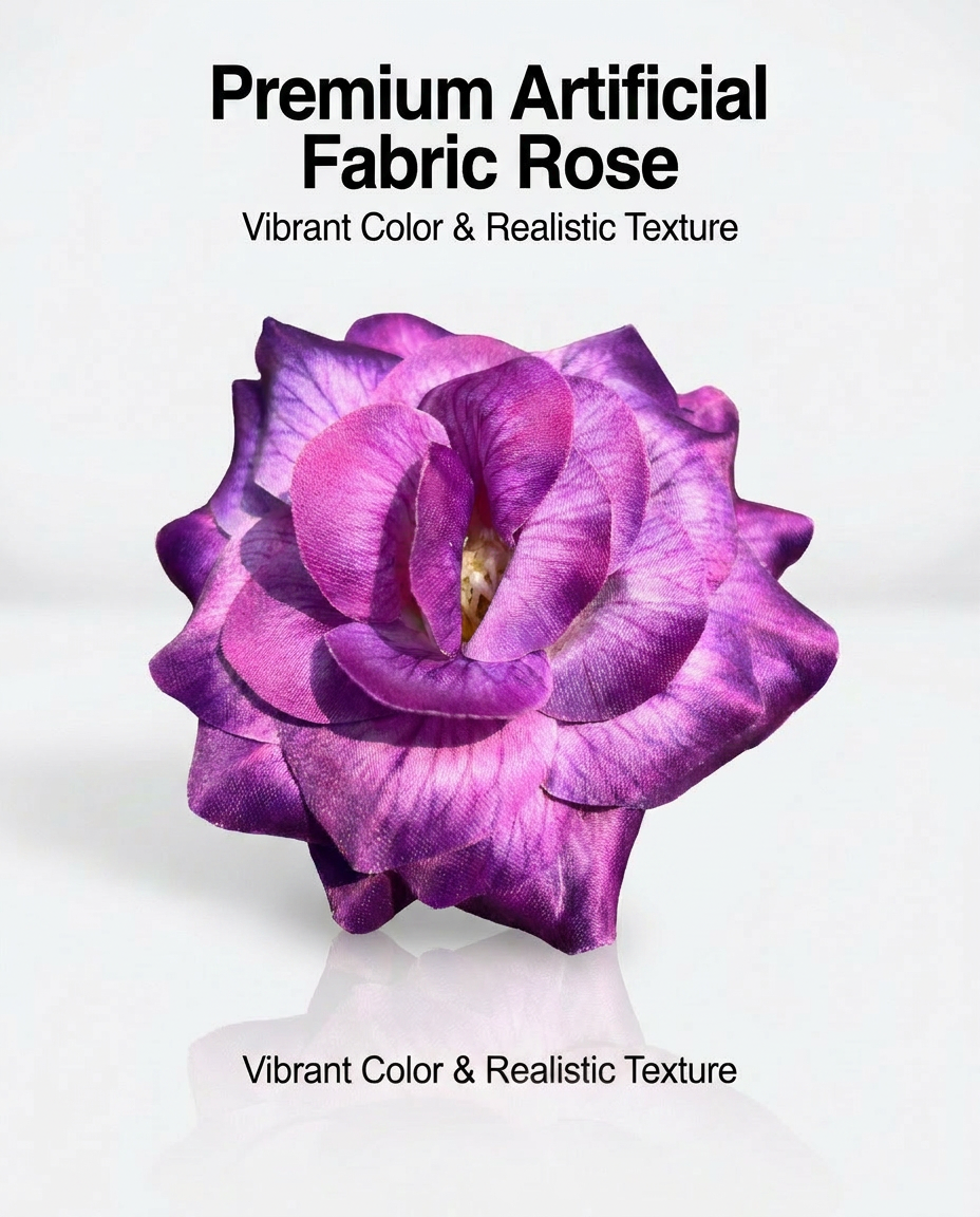 SUPERVALUECHOICE HCSERA00001 Premium Fabric Artificial Rose Flower , DIY Craft Rose Patches for Brooch Making, Clothing, Hat & Hair Accessory Decoration