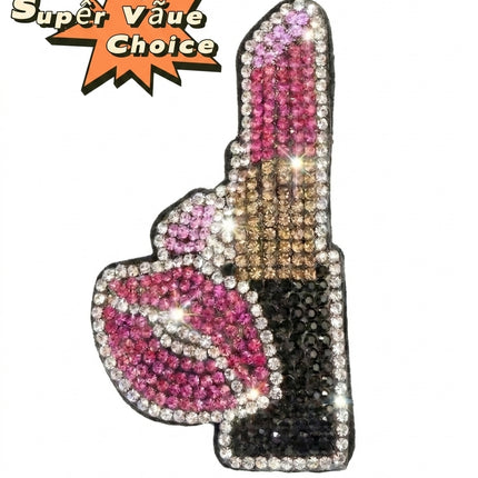 SUPERVALUECHOICE HCSESA00088 Fashion Lipstick Lips Brooch & Keyring