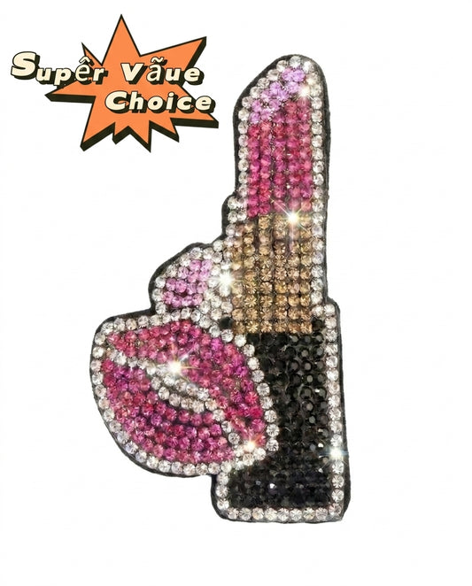 SUPERVALUECHOICE HCSESA00088 Fashion Lipstick Lips Brooch & Keyring