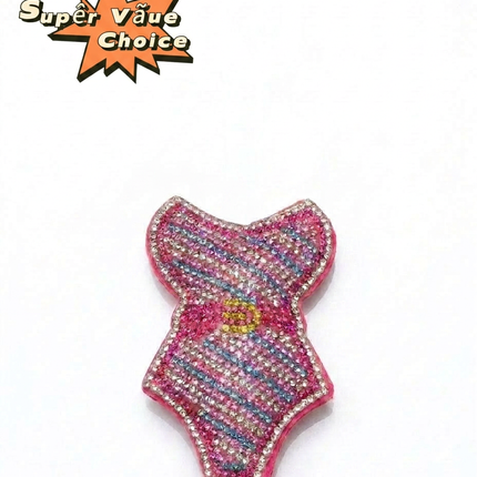 SUPERVALUECHOICE HCSESA00099 Bling Pink Swimsuit Keychain & Brooch