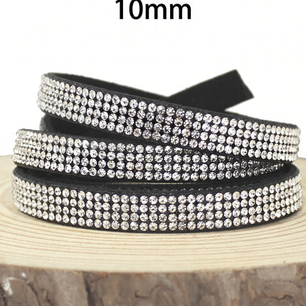 SuperValueChoice HCSEOA00020 Rhinestone Faux Suede Trim Ribbon