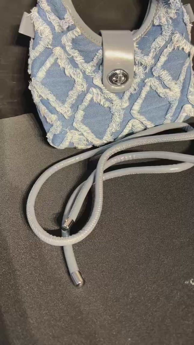 SuperValueChoice HCSEFA00013 DIY Denim single purse 7.08''×7.87''
