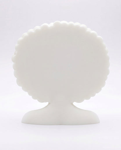 SUPERVALUECHOICE HCSEUA00038  Z-DIY Paintable Rainbow Afro Woman Resin Blank, Custom Color Craft Blanks for Brooch & Keychain Making 2.8" × 2.6" × 1"