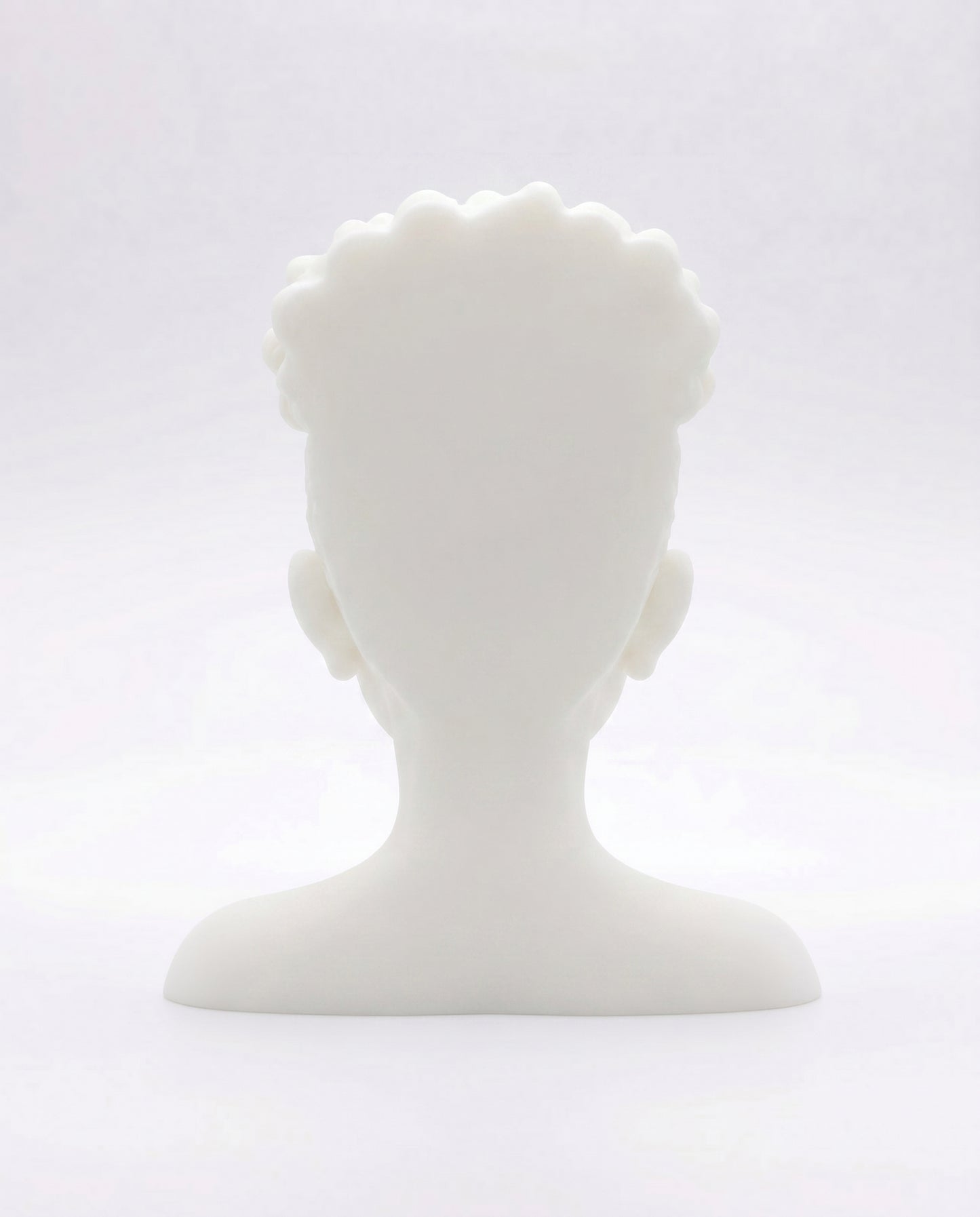 SUPERVALUECHOICE HCSEUA00044  Z-Paint Your Own Natural Coils Black Female Head Sculpture Blank Customizable DIY Accessory Base  2" × 3" × 0.6"