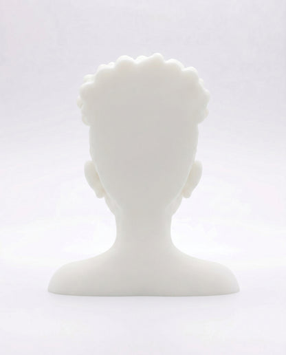 SUPERVALUECHOICE HCSEUA00044  Z-Paint Your Own Natural Coils Black Female Head Sculpture Blank Customizable DIY Accessory Base  2" × 3" × 0.6"