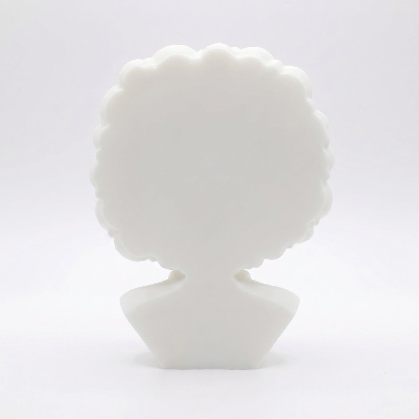 SUPERVALUECHOICE HCSEUA00058  Z-Paint Your Own Curly Hair Medical Lady Sculpture Blank Customizable Unfinished Resin Base for Brooch Keyring Making2" × 2.7" × 0.6"