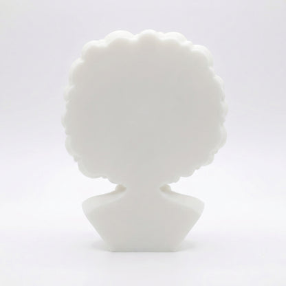 SUPERVALUECHOICE HCSEUA00058  Z-Paint Your Own Curly Hair Medical Lady Sculpture Blank Customizable Unfinished Resin Base for Brooch Keyring Making2" × 2.7" × 0.6"