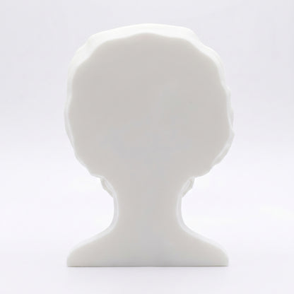 SUPERVALUECHOICE HCSEUA00061  Z-Paint Your Own Disposable Mask Nurse Figure Resin Blank Customizable Sculpture Blanks for Brooch & Keyring Making 2" × 2.7" × 0.6"