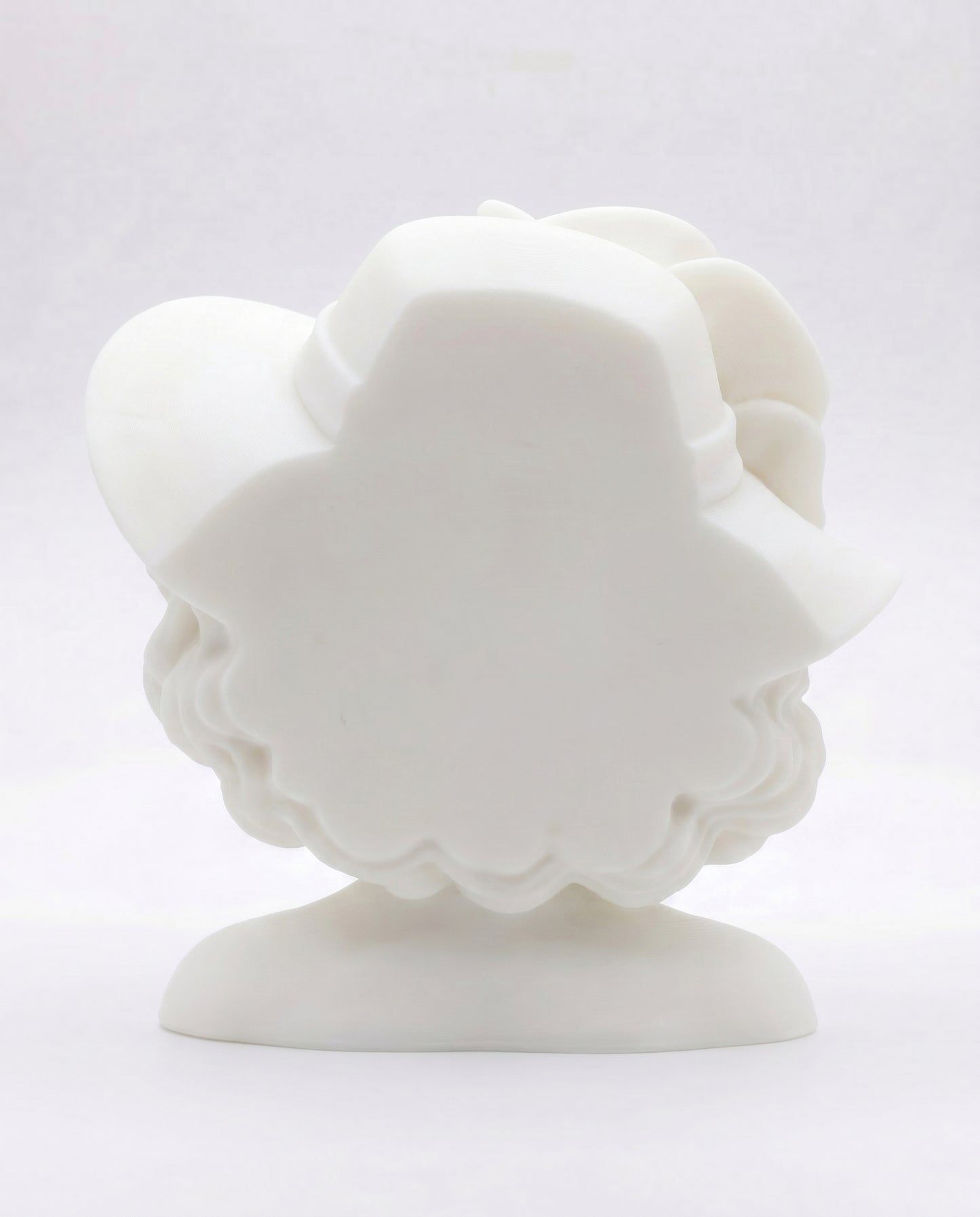 SUPERVALUECHOICE HCSEUA00040  Z-Paint Your Own Floral Hat Black Female Bust Resin Blank Customizable DIY Accessory Base for Keychains Brooches 2.8" × 2.6" × 1"