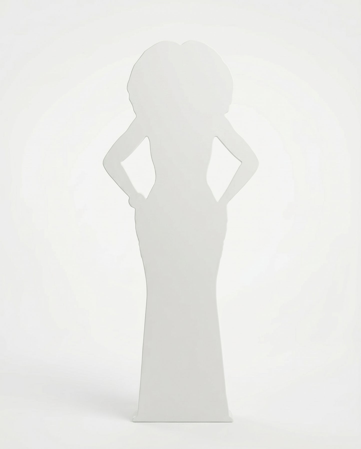 SUPERVALUECHOICE HCSEUA00025 Z-Paint Your Own Ruched Bodycon Gown Fashion  Woman Resin Mold, DIY Accessory Blanks to Make Brooch Keychain Charms 3" × 1.6" × 1.2"